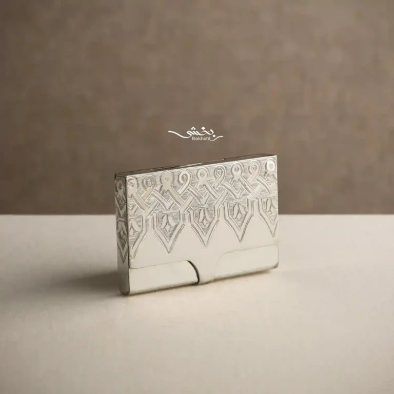 جعبه کارت نقره قلم تبریز